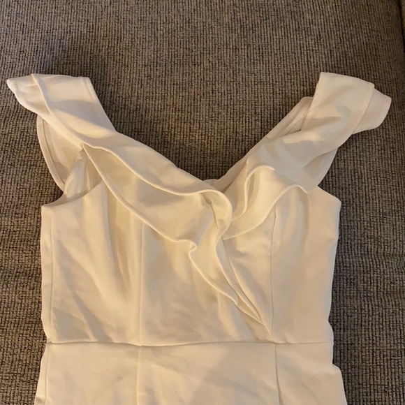 Hello Molly (brand Angel Biba) Carrying Your Love White Off-the-Shoulder Dress - Picture 3 of 8